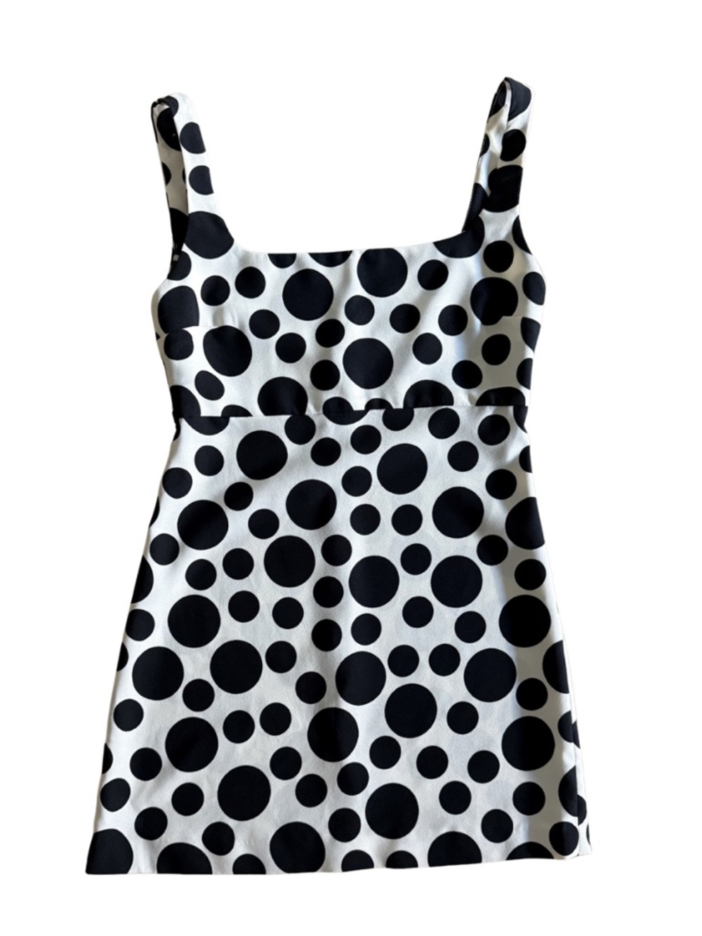 Black and White Polka Dot Mini Dress